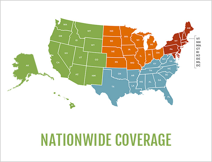 nationwide coverage map